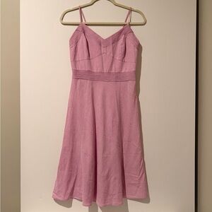LOFT Pink Midi Dress- Size 2